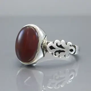 انگشتر نقره زنانه عقیق یمنی کد S106735