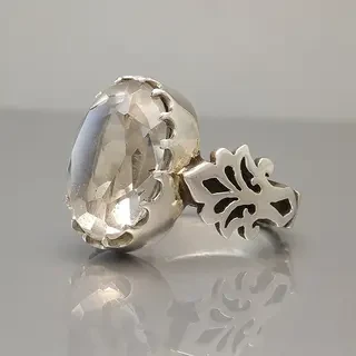 انگشتر نقره مردانه درّ نجف کد S109809