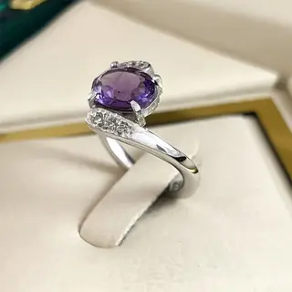 انگشتر نقره زنانه آمیتیست کد S155357