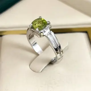 انگشتر نقره زنانه زبرجد کد S155361