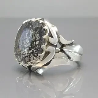 انگشتر نقره مردانه در مویی کد S2133