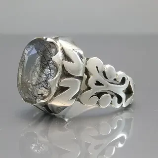 انگشتر نقره مردانه در مویی کد S2134