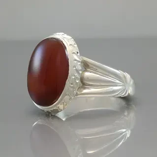 انگشتر نقره مردانه عقیق یمنی کد S2143