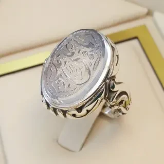 انگشتر نقره مردانه دُرّ نجف کد S2215