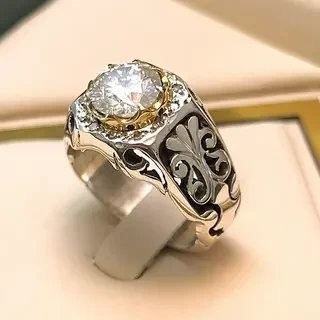 انگشتر نقره مردانه موزنایت کد S2254