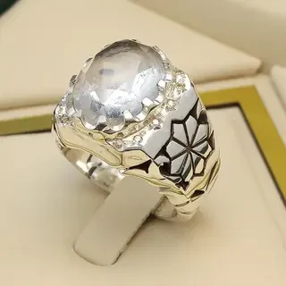 انگشتر نقره مردانه دُرّ نجف کد S2295