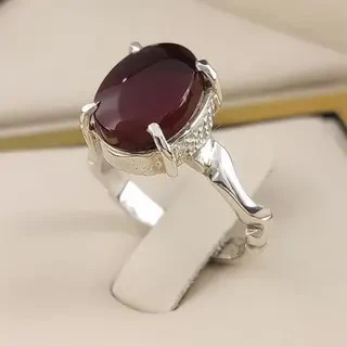 انگشتر نقره زنانه عقیق یمنی سرخ کد S2314