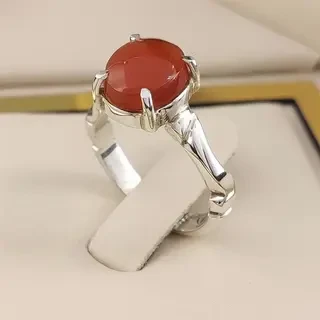 انگشتر نقره زنانه عقیق یمنی سرخ کد S2317