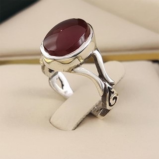 انگشتر نقره زنانه عقیق یمنی سرخ کد S2323