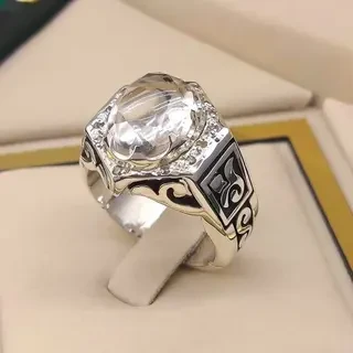 انگشتر نقره مردانه دُرّ نجف کد S2365