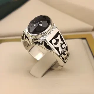 انگشتر نقره مردانه عقیق یمنی سرخ کد S2392