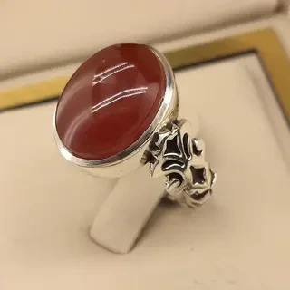 انگشتر نقره مردانه عقیق یمنی کد S2428