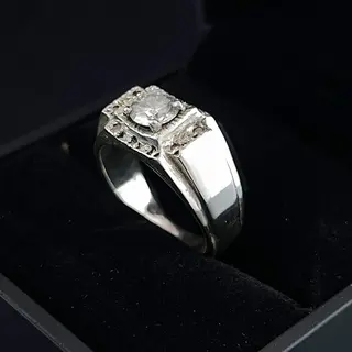 انگشتر نقره مردانه موزنایت کد S2668